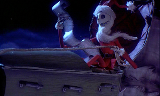 Jack Skellington as Santa Claus